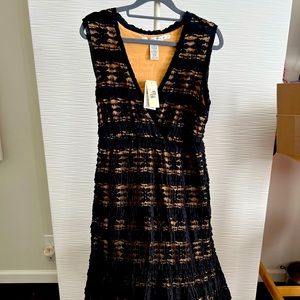 NWT 🔥🔥MaxMara Mini dress lace black Xl sheer